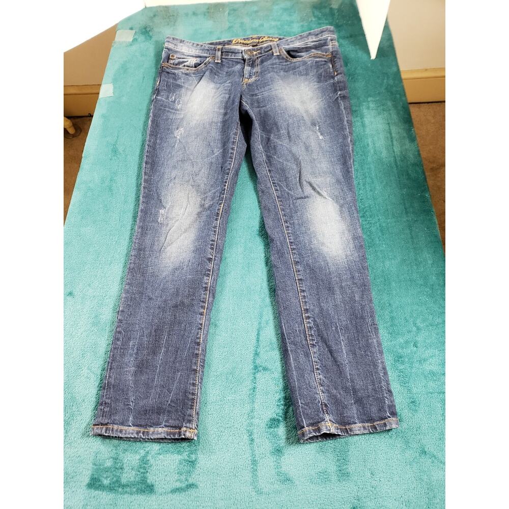 Gap Jeans Size 12 Womens Blue Pants Stretch Mid Rise Denim Mid Rise Skinny